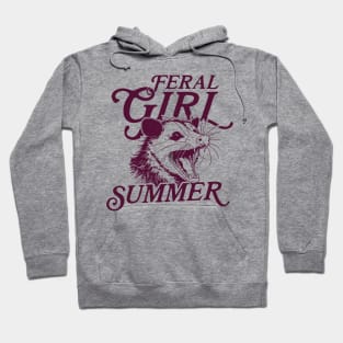 Feral-Girl-Summer-Opossum Hoodie